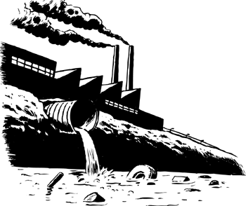 Chemical Plant Illustration