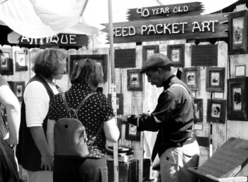 Seed packet art stand