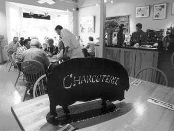 pig motif  at Charcuterie