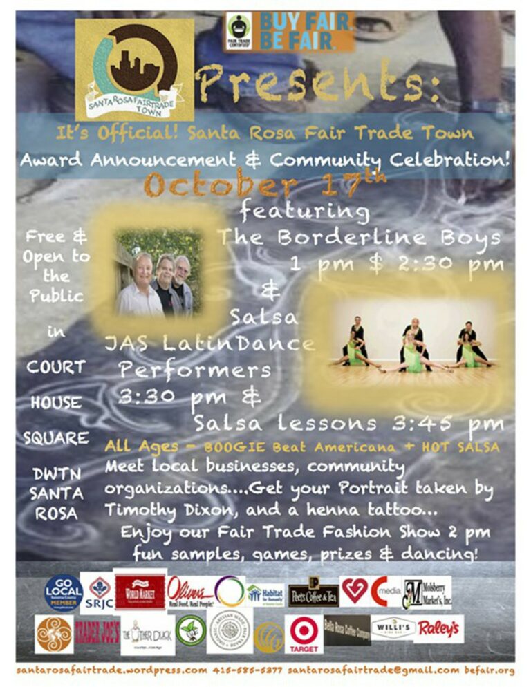 Oct. 17: All’s Fair in Santa Rosa