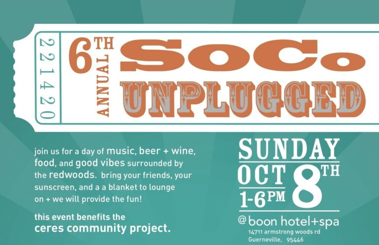 Oct. 8: Go Acoustic in Guerneville