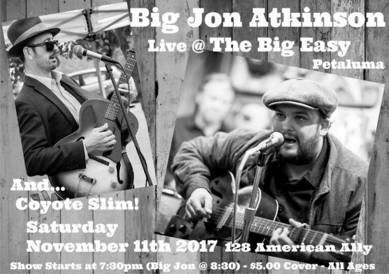 Nov. 11: Big & Slim in Petaluma
