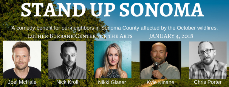 ‘Stand Up Sonoma’ Gathers Comedy Giants for Fire Relief
