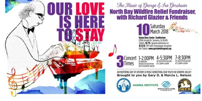 Mar. 10: Gershwin for Good in Sonoma