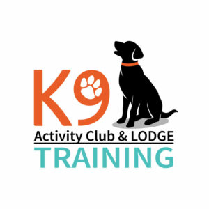 k9 activity club and lodge dog training logo