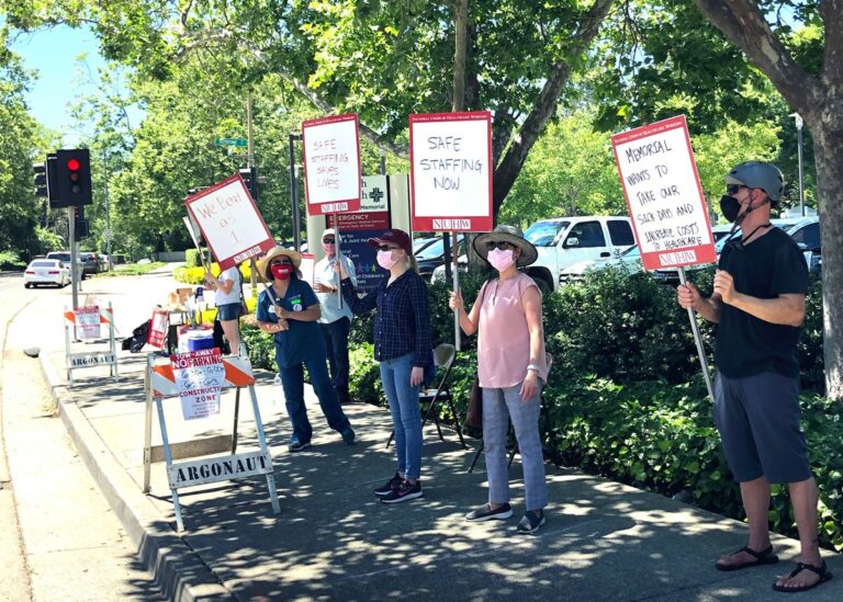 UPDATED: Memorial Hospital Workers Protest Proposed Contract