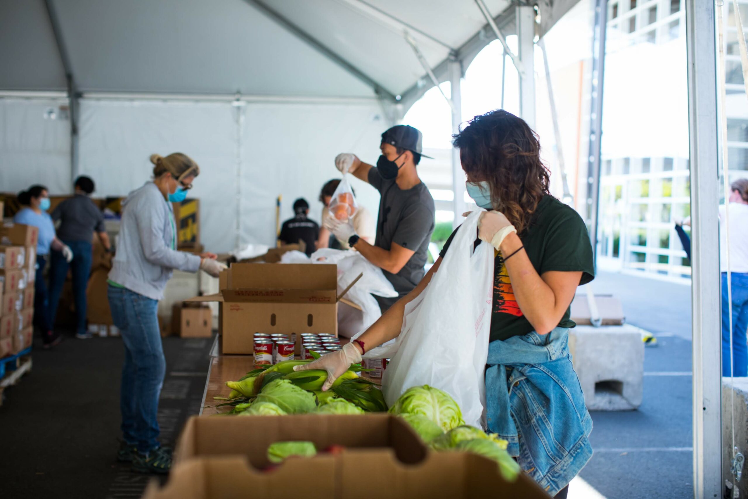 San Francisco-Marin Food Bank volunteers