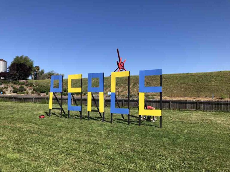 Sign of the Times – Peace sign at di Rosa Center for Contemporary Art