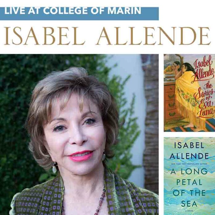 Photo provided by College of Marin SONG OF THE SEA Isabel Allende discusses her work at College of Marin this Thursday, May 12.