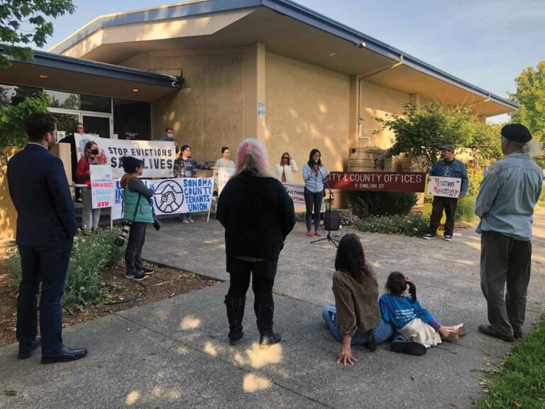 Activists Push Petaluma for Eviction Protections