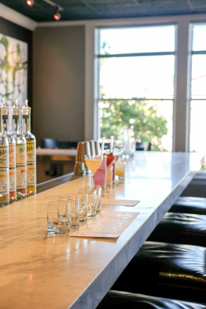 tasting gallery, hanson of sonoma distillery