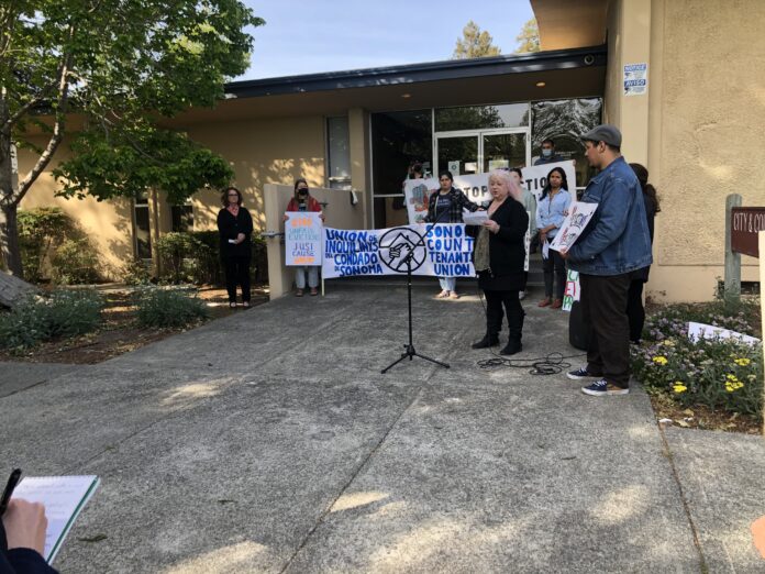 May 2022 - Petaluma tenant press conference