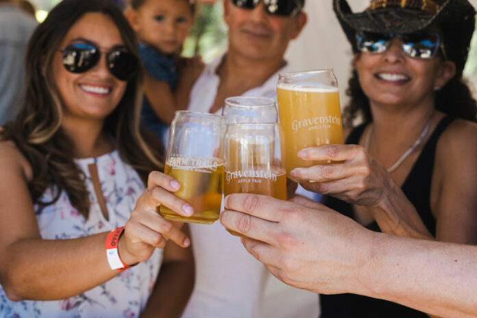 gravenstein apple fair Ragle Ranch Regional Park in Sebastopol california, best festival in sonoma county, wine tasting in sonoma, live music in Sebastopol california, craft beers, food