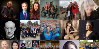 Collage of Mendocino Music Festival performers