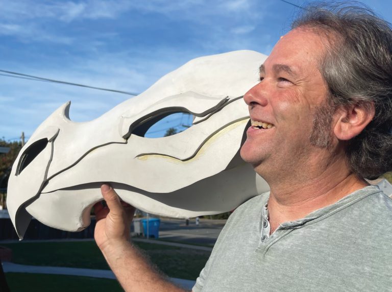 Parading Through Winter Blast with Artist Jim Maken