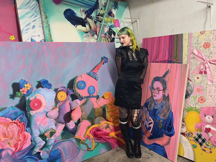 Ash Gregorio is a painter, as well as a tattoo artist.