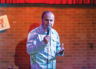 Juan Carlos Arenas has been a stand-up comedian for 14 years now, seven of them paid.