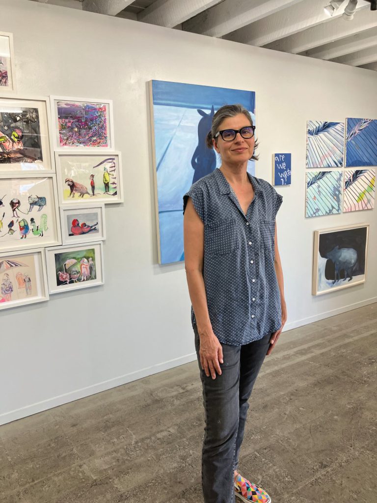 Painter Anna Simson and Slough City Studios Baffle and Uplift