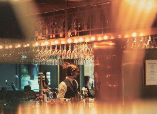 Bartender Jeff Burkhart was scolded harshly his first day on the job.