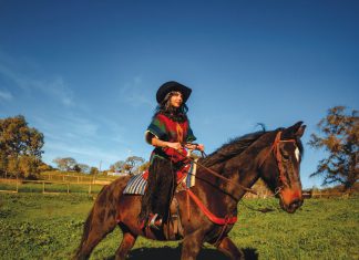 In Xochitl’s first presentation on the Trashion Fashion runway, she aims to make a splash by entering an entire collection of five thematic looks (into a show of mostly single look entries)