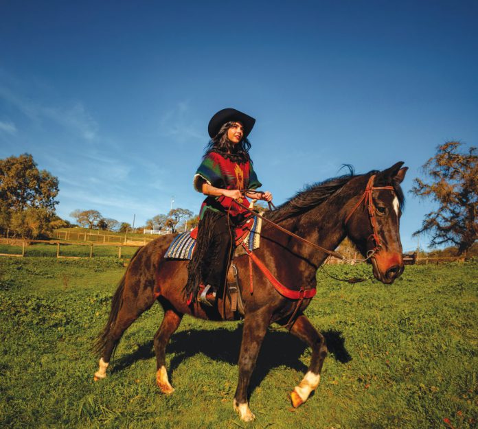 In Xochitl’s first presentation on the Trashion Fashion runway, she aims to make a splash by entering an entire collection of five thematic looks (into a show of mostly single look entries)