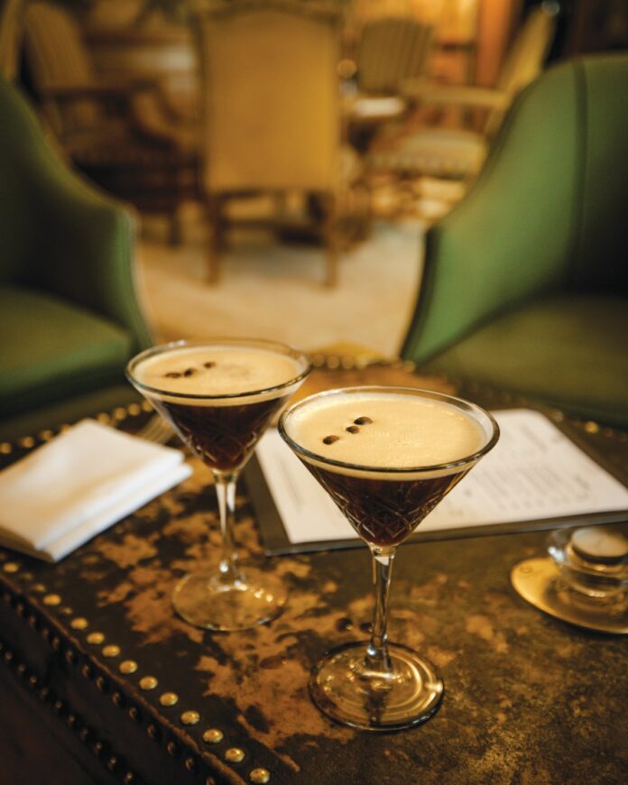 They found four barstools and sat down just as one might expect. Boy, girl, boy, girl. Two espresso martinis, and two craft draft beers.