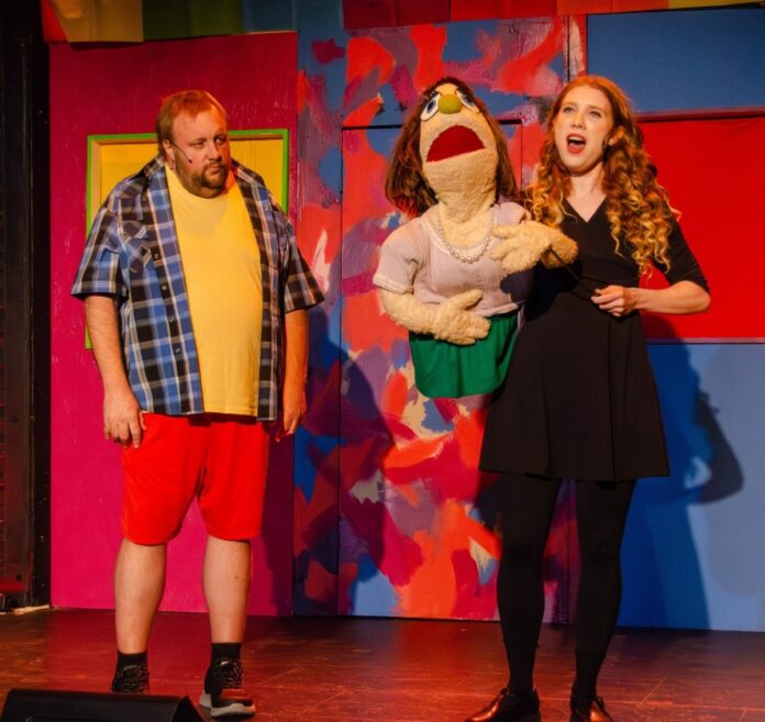 Left Edge Theatre's production of Avenue Q is an adult send-up of Sesame Street.