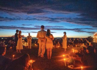 Actors perform Shakespeare outdoors at Chateau St. Jean Winery in Kenwood.