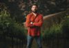 Clay Mauritson in a vineyard
