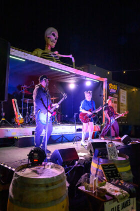 Ellie James performing